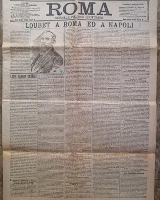 giornale Roma Loubet a Roma e Napoli 1904