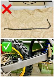 TUBO FRENO POSTERIORE IN TRECCIA KAWASAKI KX 500 D