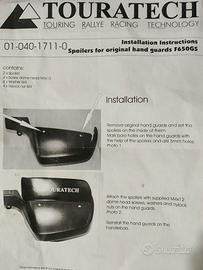 spoiler/allungo paramani BMW F650 GS