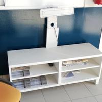 Mobiletti porta TV Bianco e Pino