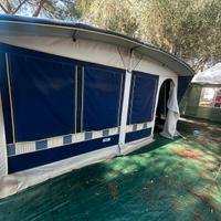 Roulotte 5 posti + veranda cucinotto teli gazebi