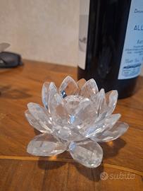 Rosa fiore in Swarovski