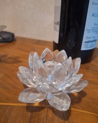 Rosa fiore in Swarovski
