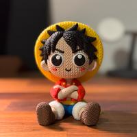Rufy - One Piece - Figure con effetto uncinetto