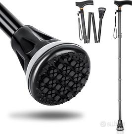 Bastone da trekking pieghevole con manico in legno