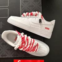 Sneakers Supreme x Nike Air Force 1 bianche 42