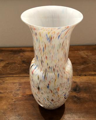 Vaso colorato in vetro di Murano