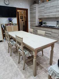 tavolo+sedie vintage