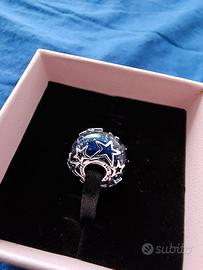 PANDORA Charm Murano Blu con Stelle 790015C00