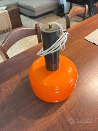 Lampada arancione anni 60/70