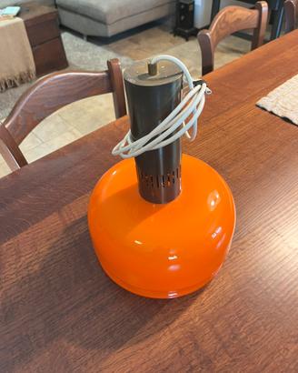 Lampada arancione anni 60/70