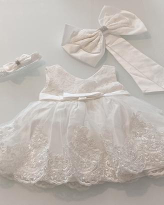 ABITO CERIMONIA NEONATA 3-6 MESI 