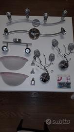 Serie di applique e faretti da parete o soffitto 