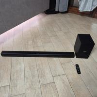 soundbar philips con sub e telecomando 