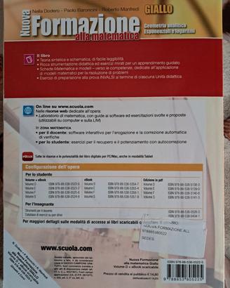 Nuova formazione alla matematica giallo D