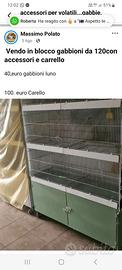 Carrello con gabbioni
