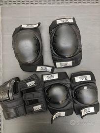 set protezioni skateboard