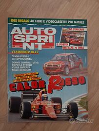 Autosprint POSTER ALFA 75 IMSA Ferrari 640 Senna