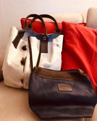 BORSA IN VERO CAVALLINO E VERA PELLE