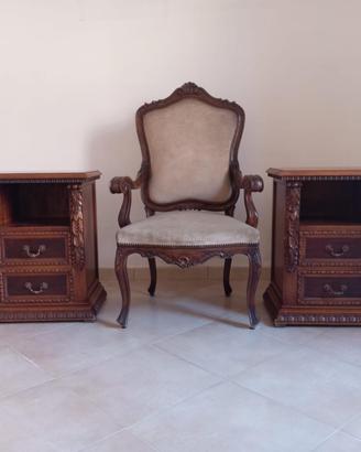 Comodini e poltrona
