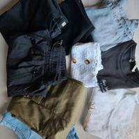 Lotto magliette e pantaloni