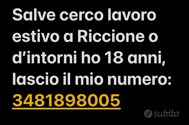 Personale estivo 2026