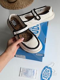 Hey dude bianco taglia 39 o 38 panna wendy jane