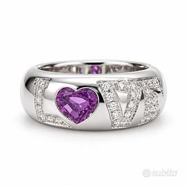 Anello  Chopard love diamanti e zaffiro