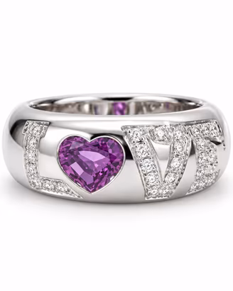 Anello  Chopard love diamanti e zaffiro