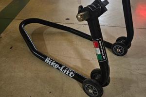 Cavalletto alzamoto solleva ruota regolabile 