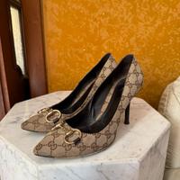 Gucci scarpe donna con io tacco decolletè 40