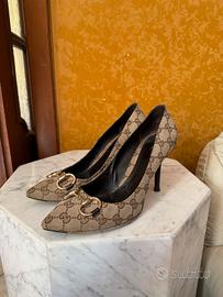 Gucci scarpe donna con io tacco decolletè 40