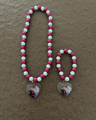 Set Collana + Bracciale Frozen (Elsa+Anna)