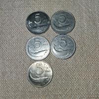 monete da 5 lire