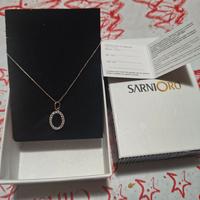 SarniOro collana con ciondolo lettera O 