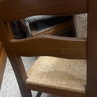 Sedie soggiorno in noce massello