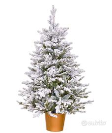 Albero di Natale effetto neve naturale Nuovo 90 cm