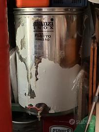 Fusto acciaio inox 180 litri per vino o olio