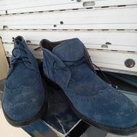 Polacchini scamosciati blu uomo