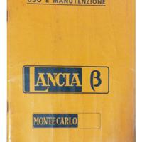 Libretto uso e manutenzione Lancia Beta Montecarlo