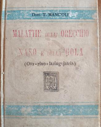 Malattie dell'orecchio naso e della gola Hoepli 