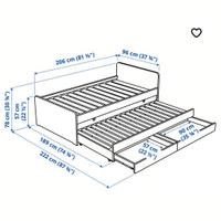Letto singolo estraibile