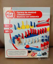 Domino con ostacolo in legno 