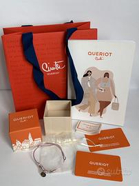 Bracciale Civita Queriot oro 9kt argento iniziale