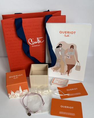 Bracciale Civita Queriot oro 9kt argento iniziale