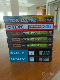 Musicassette vergini vintage sigillate