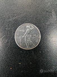 Moneta 50 lire 1993 piccola