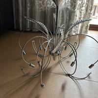 Lampadario 12 luci  cromato e Swarovski