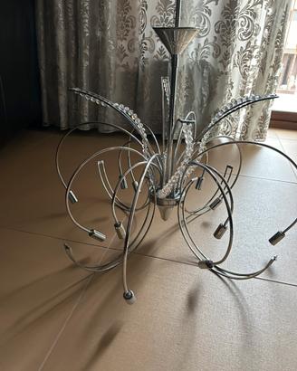 Lampadario 12 luci  cromato e Swarovski