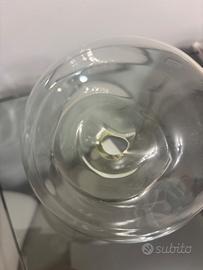 Vaso di design in vetro trasparente Natuzzi